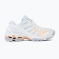 Дамски обувки за волейбол Mizuno Wave Voltage white/peach parfait/halogen blue 2