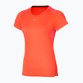 Дамска тениска за бягане Mizuno DryAeroFlow Tee настурция