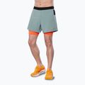 Мъжки къси панталони за бягане Mizuno ER 5.5 2in1 lead/nasturtium