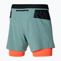 Мъжки къси панталони за бягане Mizuno ER 5.5 2in1 lead/nasturtium 4
