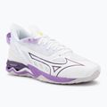 Дамски обувки за хандбал Mizuno Wave Mirage 5 white/patrician purple/quince