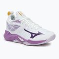 Дамски обувки за волейбол Mizuno Wave Dimension white/patrician purple/quince