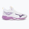 Дамски обувки за волейбол Mizuno Wave Dimension Mid white/patrician purple/quince 2