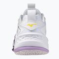 Mizuno Wav Stealth Neo 2 обувки за хандбал бяло / морска боровинка / праскова parfait 3