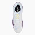 Дамски обувки за волейбол Mizuno Wave Voltage 2 white/patrician purple/quince 5
