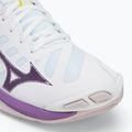 Дамски обувки за волейбол Mizuno Wave Voltage 2 white/patrician purple/quince 7