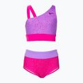 Детски бански костюм от две части Nike Water Dots Asymmetrical pink NESSC725-672
