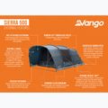 Vango Sierra 500 тъмно синя палатка за къмпинг с 5 души 13