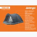 Vango Tahoe 500 тъмно синя палатка за къмпинг за 5 души 13