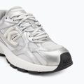 KARL LAGERFELD дамски обувки Orion Sidetrim бяла кожа/текстил със сребро 7