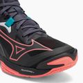 Мизуно Wave Lightning Z8 Mid - волейболни обувки черно/неонов пламък/пауново синьо 7