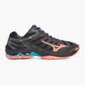 Обувки за волейбол Mizuno Wave Voltage 2 black/neon flame/peacock blue 2