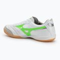 Mizuno Morelia Sala Elite IN мъжки футболни обувки бяло/неоново зелено/галактическо сребристо 3