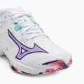 Дамски волейболни обувки Mizuno Wave Lightning Z8 бели/виолетов индиго/camelliaros 7