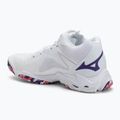 Дамски волейболни обувки Mizuno Wave Lightning Z8 Mid бели/лилаво индиго/camelliaros 3