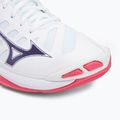 Обувки за волейбол Mizuno Wave Voltage 2 white/violet indigo/camellia rose 7