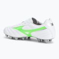 Мъжки футболни обувки Mizuno Morelia II Club Md white/neon green/galaxy silver 3