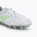Мъжки футболни обувки Mizuno Morelia Neo IV Pro Md white/neon green/cool gray 3c 7