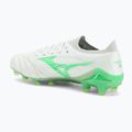 Мъжки футболни обувки Mizuno Morelia Neo IV Β Elite MD white/neon green/cool grey 3c 3