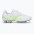 Детски футболни обувки Mizuno Monarcida Neo III Select Jr Md white/neon green 2
