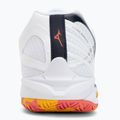 Обувки за бадминтон Mizuno Wave Claw 3 бели/цитрусови/калипсо коралови 6