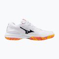 Обувки за бадминтон Mizuno Wave Claw 3 бели/цитрусови/калипсо коралови 9