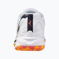 Обувки за бадминтон Mizuno Wave Claw 3 бели/цитрусови/калипсо коралови 10