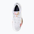 Обувки за бадминтон Mizuno Wave Claw 3 бели/цитрусови/калипсо коралови 11