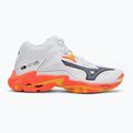Обувки за волейбол Mizuno Wave Lightning Z8 Mid white/fiery coral 2/citrus 2