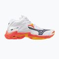Mizuno Wave Lightning Z8 Mid white/fiery coral 2/citrus обувки за волейбол
