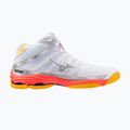Обувки за волейбол Mizuno Wave Voltage 2 Mid white/fiery coral 2/citrus 2