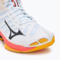 Обувки за волейбол Mizuno Wave Voltage 2 Mid white/fiery coral 2/citrus 7