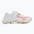 Дамски обувки за волейбол Mizuno Wave Lightning Z8 white/calypso coral/pale banan 2