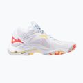 Дамски обувки за волейбол Mizuno Wave Lightning Z8 Mid white/calypso coral/pale banan 2
