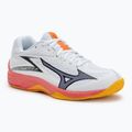 Детски обувки за волейбол Mizuno Lightning Star Z7 white/fiery coral 2/citrus