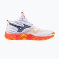 Обувки за волейбол Mizuno Wave Momentum Elite Mid white/fiery coral 2/citrus 8