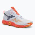 Обувки за волейбол Mizuno Wave Momentum Elite Mid white/fiery coral 2/citrus