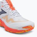 Обувки за волейбол Mizuno Wave Momentum Elite Mid white/fiery coral 2/citrus 7