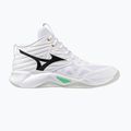 Обувки за волейбол Mizuno Wave Momentum Pro Mid white/black/frozen emerald 8