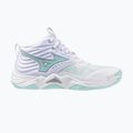 Дамски обувки за волейбол  Mizuno Wave Momentum Elite Mid white/blue tint