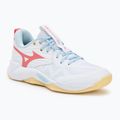 Дамски обувки за волейбол Mizuno Wave Momentum Pro white/calypso coral/pale banan