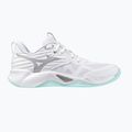 Дамски обувки за волейбол Mizuno Wave Momentum Pro white/blue tint