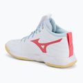 Дамски обувки за волейбол Mizuno Wave Momentum Pro Mid white/calypso coral/pale banan 3