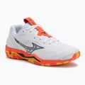 Обувки за хандбал Mizuno Wave Stealth 6 white/fiery coral 2/citrus