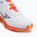 Обувки за хандбал Mizuno Wave Stealth 6 white/fiery coral 2/citrus 7