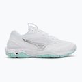 Дамски обувки за хандбал Mizuno Wave Stealth 6 white/blue tint 2
