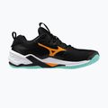 Mizuno Wave Stealth Neo 2 обувки за хандбал черни/танджело/ледено зелени 2