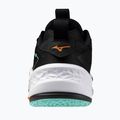 Mizuno Wave Stealth Neo 2 обувки за хандбал черни/танджело/ледено зелени 3