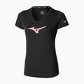 Дамска тениска за бягане Mizuno Core Runbird Tee black/mauve