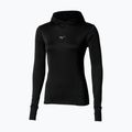 Дамски суитшърт за бягане Mizuno Active Warm Hooded black